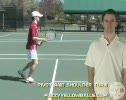Step 1 Tennis Backhand Volley Prepare to Hit