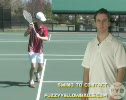 Step 2 Tennis Backhand Volley Swing to Contac
